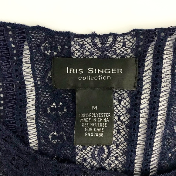 IRIS SINGER Collection Lace L/S Blouse CUTE FIT - Picture 3 of 5